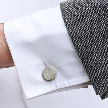 Fingerprint Steel Cufflinks, 3 of 6