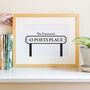 Personalised New Home Road Sign Print, thumbnail 2 of 5