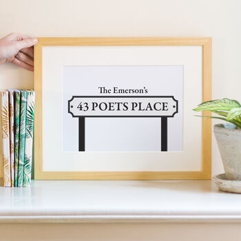 Personalised New Home Road Sign Print, 2 of 5
