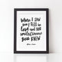 Personalised Romantic Quote Print, Valentine's Gift, thumbnail 2 of 4