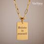 Believe In Yourself Pendant Paperclip Chain Necklace, thumbnail 1 of 3