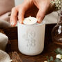 Any Year Birthday Gift Tea Light Holder With Candles, thumbnail 1 of 10