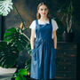 Denim Dress Apron | Studio Pinafore Smock, thumbnail 1 of 11