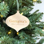 Personalised First Christmas Bauble Tree Ornament, thumbnail 1 of 4