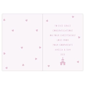 Personalised Pink Papercut Style Card, 2 of 3