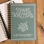 'English Letter Writers' Upcycled Notebook, thumbnail 1 of 5