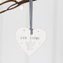 'Our Angel' Ceramic Heart Decoration Baby Loss Sympathy Gift, thumbnail 2 of 5