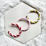 Flump Polymer Clay Twisted Hoop Earrings, thumbnail 1 of 8