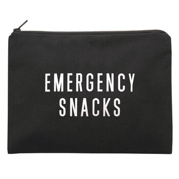 'Emergency Snacks' Black Pouch, 4 of 5
