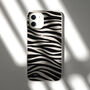 Zebra Print, Biodegradable Phone Case, thumbnail 7 of 8