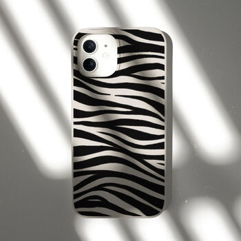 Zebra Print, Biodegradable Phone Case, 7 of 8