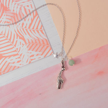 Personalised Giraffe Charm Necklace, 4 of 5