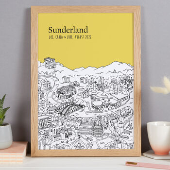 Personalised Sunderland Print, 5 of 9