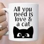 Love And A Cat Mug, thumbnail 3 of 3