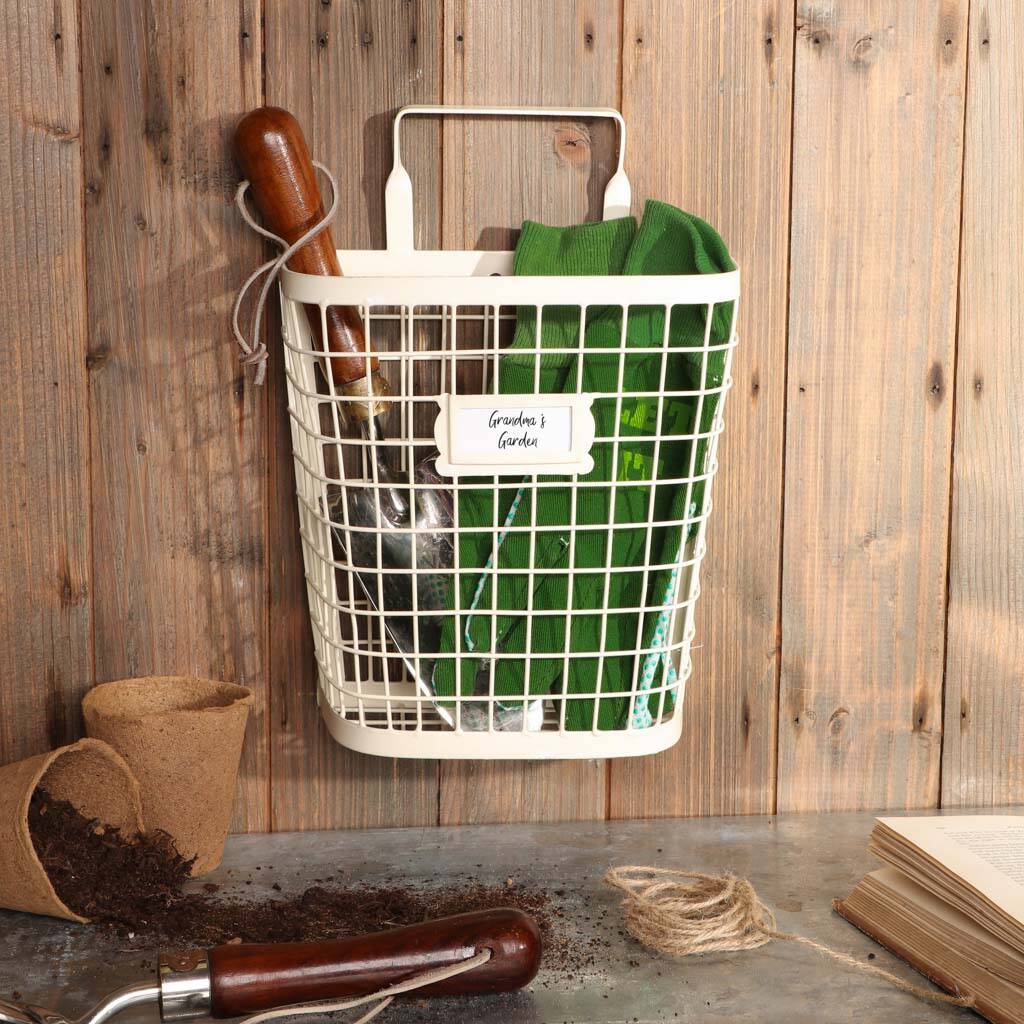 Country Cream Potting Shed Garden Storage Basket, 1 of 5