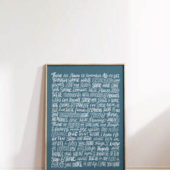 The Beatles Poster, In My Life Song Lyrics Print, 5 of 11