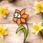 Spring Blooms Daffodil Everlasting Faux Glass Flower, thumbnail 3 of 4