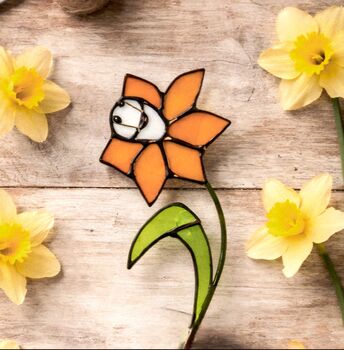 Spring Blooms Daffodil Everlasting Faux Glass Flower, 3 of 4