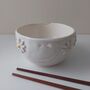 Handmade Ceramic Ramen Noodle Bowl With Daises, thumbnail 6 of 8