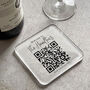 Personalised Wifi Qr Code Acrylic Coaster, thumbnail 1 of 2