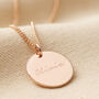 Tiny Rose Necklace In 18ct Rose Gold Plated Silver, thumbnail 9 of 12