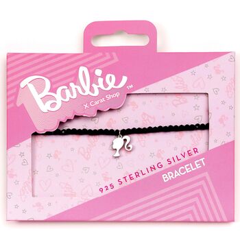 Barbie Sterling Silver Charm On A Black Onyx Bracelet, 2 of 2