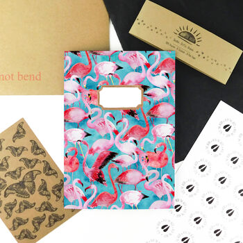 Flamboyance Of Flamingos Print A5 Notebook, 5 of 10