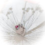 Personalised Heart Charm Name Necklace With Birthstone, thumbnail 7 of 8
