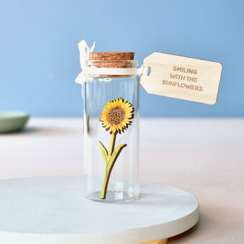 Miniature Flower Message Bottle Keepsake Gift, 2 of 12