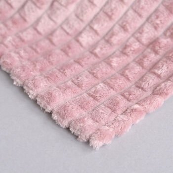 Personalised Dusty Pink Embossed Baby Blanket, 6 of 8