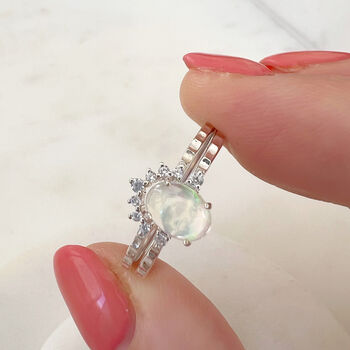 Opal Brilliance Duo Ring Set, 2 of 9