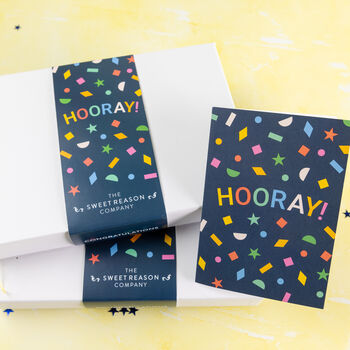 'Hooray!' Gin And Treats Gift Box, 5 of 5