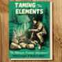 Taming The Elements Outdoors Camping Blank Card, thumbnail 1 of 2