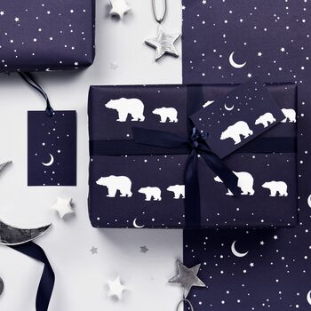 Polar Bears Mixed Christmas Wrapping Paper Set, 2 of 4