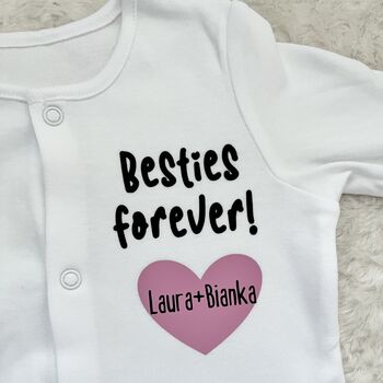 Personalised Twin Baby Grows | Twin Gifts, 3 of 9