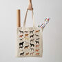 Dogs Canvas Tote Bag, thumbnail 2 of 4