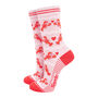 Women's Pink Lobster Love Heart Bamboo Socks, thumbnail 1 of 4