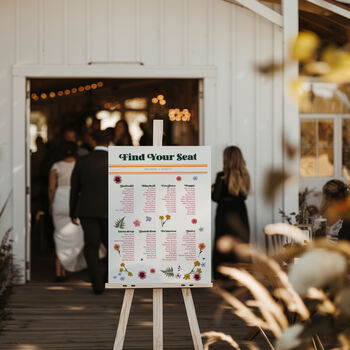 Illustrated Order Of The Day Timeline Wedding Sign Digital Or Physical, 4 of 6