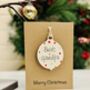 Personalised Grandpa Bauble Christmas Card Decoration, thumbnail 1 of 2