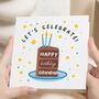 Happy Birthday Grandad Card Cake And Stars, thumbnail 1 of 7
