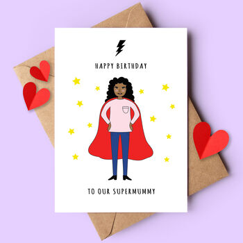 Personalised Superwoman Birthday Or Mother’s Day Card, 2 of 5
