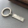 Dads Sterling Silver Family Keyring, thumbnail 1 of 4