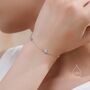Sterling Silver Opal Starburst Bracelet In Sterling Silver, thumbnail 5 of 11