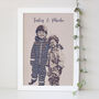 Personalised Family Portrait Print Gift, thumbnail 1 of 3