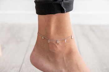 Sterling Silver Sea Life Anklet, 3 of 3