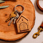 'A Home Without A Dog…' Dog House Shaped Keyring, thumbnail 1 of 3