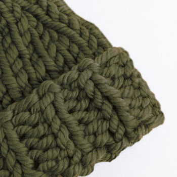 Chunky Winter Hat Easy Knitting Kit, 4 of 8