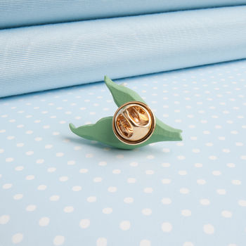 Hand Painted Lily Of The Valley Lapel Pin, 3 of 4