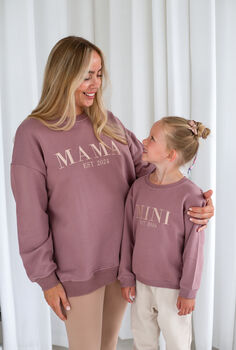 Mini Est Personalised Embroidered Sweatshirt Jumper, 12 of 12