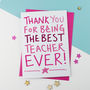 Teacher Thank You Card, thumbnail 1 of 2